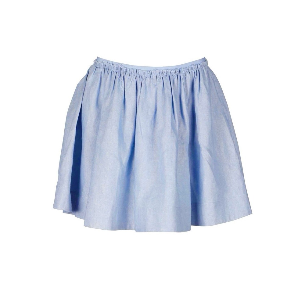 New! REFORMATION 100% Linen Elastic Waist Mini Circle Skirt Light Blue 6 - Picture 2 of 12